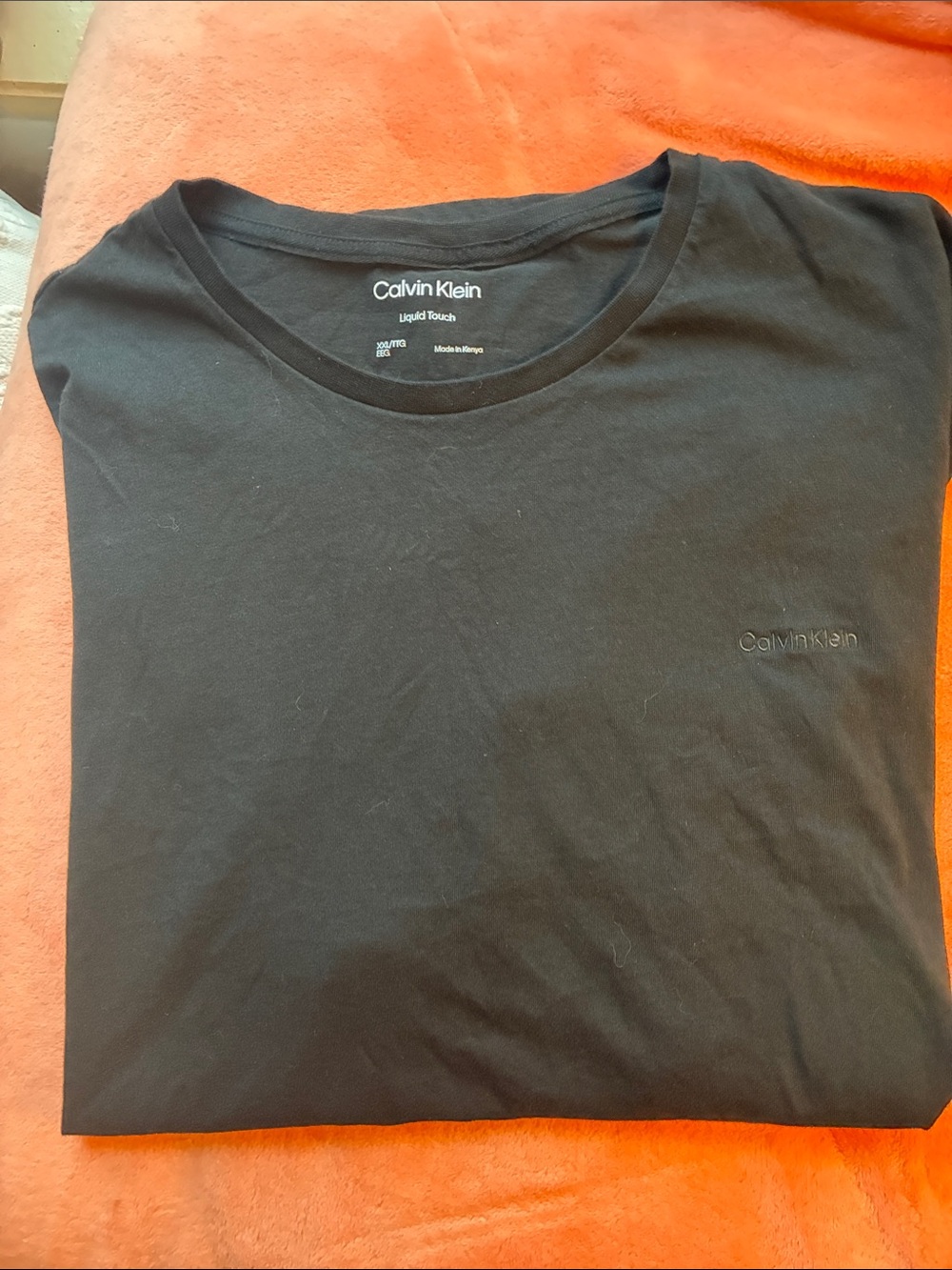 BOGO FREE- Calvin Klein Black Short Sleeve Liquid Touch Tee- Tagged Size XXL